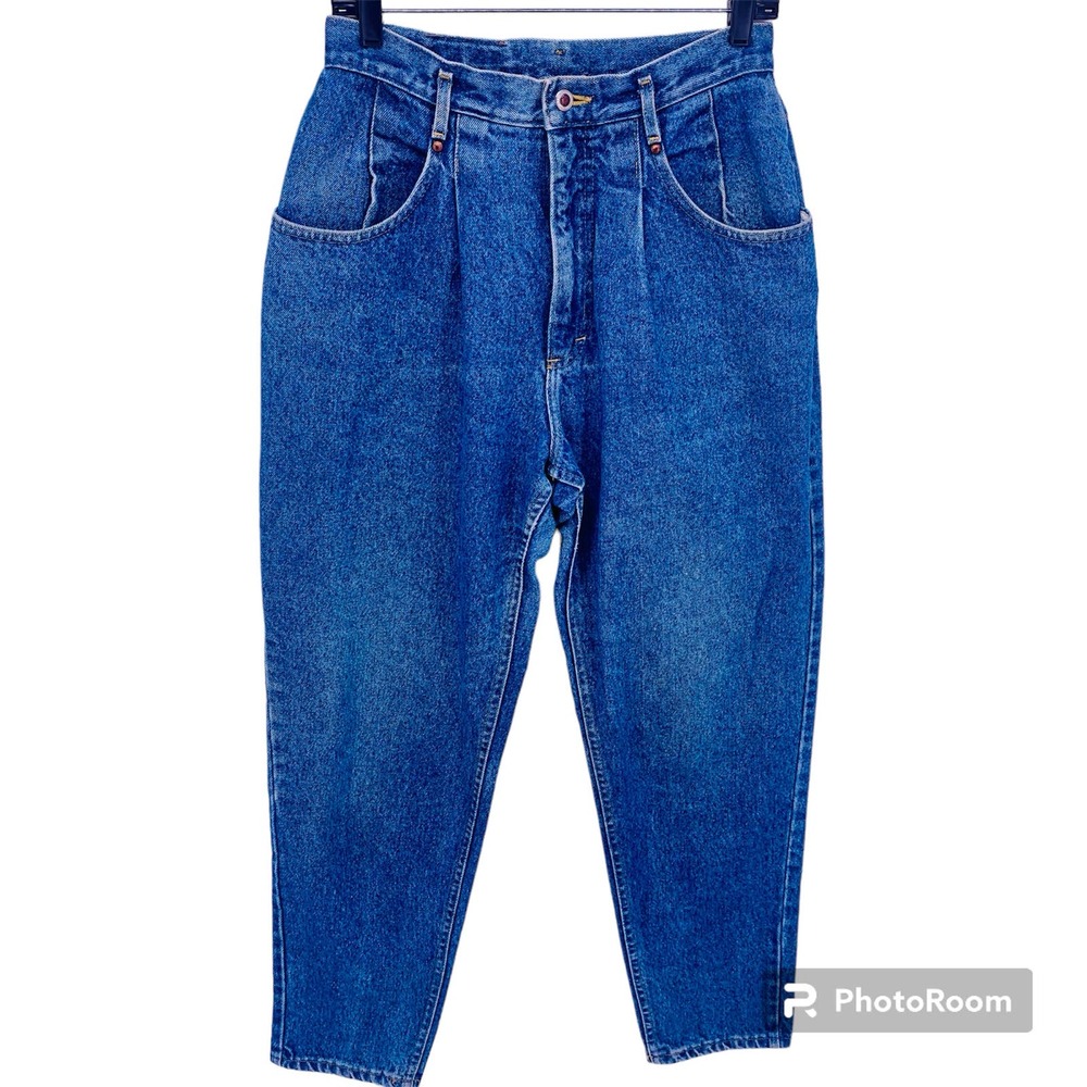 Vintage 90s Lee High Rise Pleated Jeans Womens Size 30